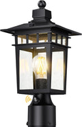 Outdoor Pole Lantern, Black Weatherproof Post Light