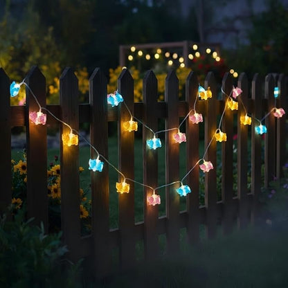 10ft LED Patio String Lights, Waterproof Outdoor