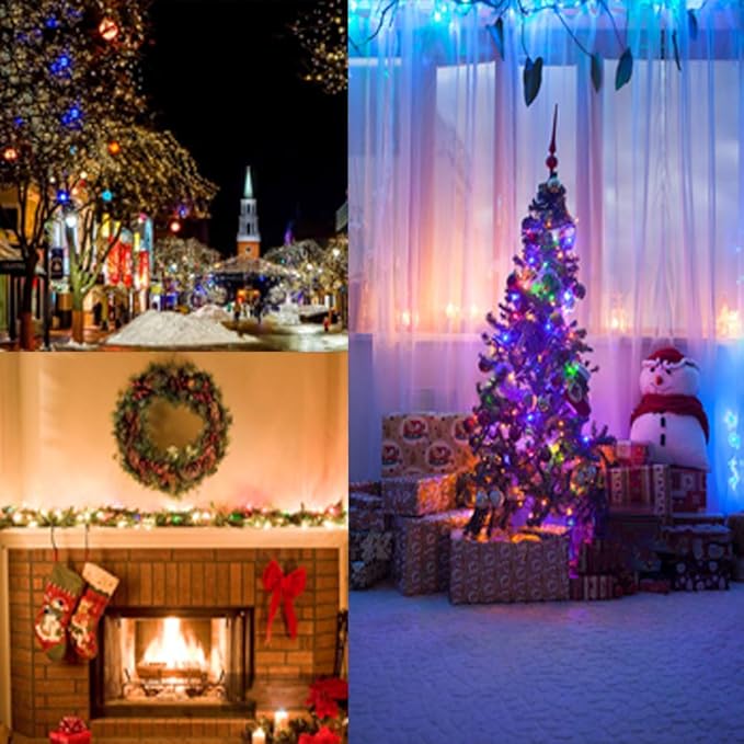 Christmas String Lights, 18ft Waterproof Twinkle Lights