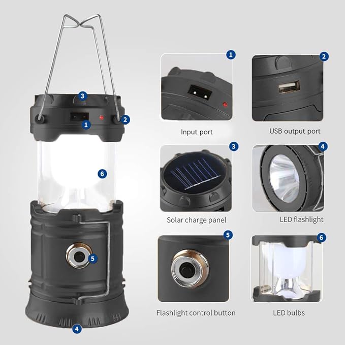 Portable Rechargeable Lantern, Emergency LED