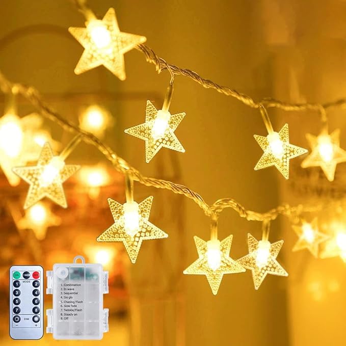 17ft Warm White String Lights for Patio, Waterproof LED