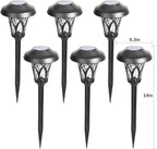 Solar Yard Path Lights 6-Pack, IP65 Waterproof