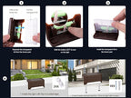 24-Pack Solar Deck Lights, Brown Waterproof LED