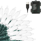 100 LED Christmas Twinkle Lights, 33ft Waterproof for Patio
