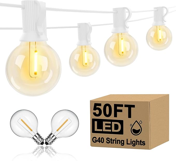Christmas Fairy Lights, 50ft 40 LED Battery Twinkle Lights
