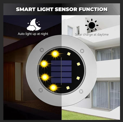 Solar Lights for Outside 16Pack, Solar Garden Outdoor Waterproof Pathway Bright In-Ground Lights Landscape Lighting Garden Decor for Yard, Patio, Driveway, Walkway Warm Light