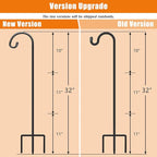 8-Pack 32" Garden Shepherd Hooks, Iron Plant Hangers