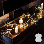 Christmas Porch String Lights, 6ft 48 LED Waterproof