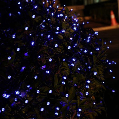 Joomer Blue Battery Christmas Lights, 66ft 200LED Fairy Lights Battery Operated Timer 8 Modes Waterproof for Outdoor Home Garden Party Holiday Christmas Trees Decoration