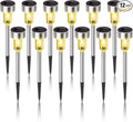 12-Pack Solar Landscape Lights for Driveway