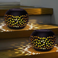 2-Pack Hanging Solar Lanterns, Waterproof LED Porch Lights