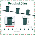Christmas Twinkle Lights, 25ft Waterproof for Yard