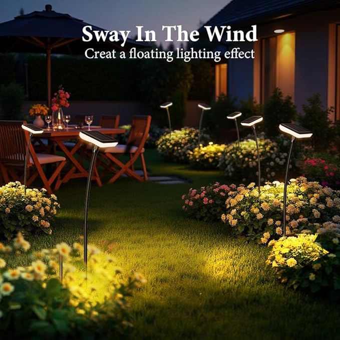 Solar Driveway Path Lights 4-Pack, IP65 Waterproof
