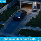 White Flat Solar Garden Lights, Waterproof LED