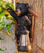 Solar Bear Garden Statue Light, Outdoor Decor