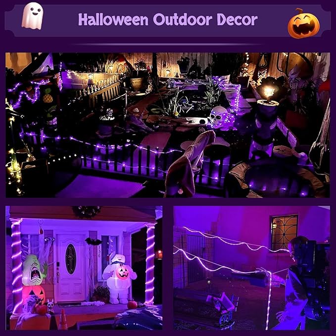 33ft LED Rope Lights, Remote Control Color-Changing