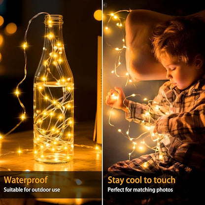 Christmas Porch String Lights 16-Pack, 10ft 30 LED Waterproof