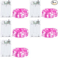 5-Pack Christmas LED String Lights, Waterproof Timer Lights