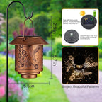 Hummingbird Solar Lantern Set, Elegant Patio Lighting