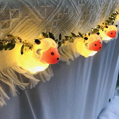 Gold String Lights for Porch, Waterproof LED