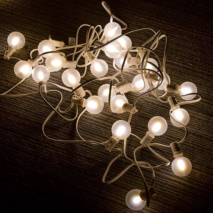 Christmas Patio String Lights, 25ft 40 LED Waterproof