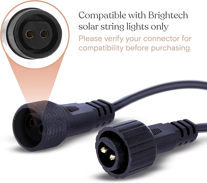 Brightech Ambience Pro Replacement Solar Panel – Compatible ONLY with with Brightech 1W Remote Controlled LED String Lights – Commercial Grade Weatherproof Backyard and Patio Lights - 1 Solar Panel