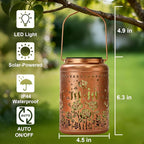 Solar Rose Lanterns, Patio Hanging LED Decor