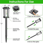 8-Pack Solar Landscape Lights for Yard
