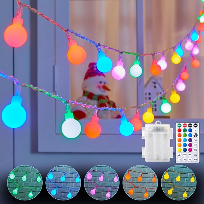 Yard String Lights, 21ft Weatherproof LED