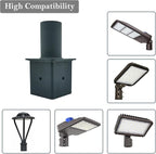 Post Light Pier Mount Adapter, 4" Heavy-Duty