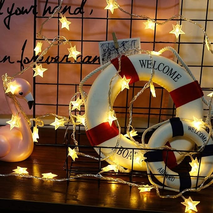 2-Pack Christmas String Lights, 10ft 20 LED Waterproof Twinkle Lights