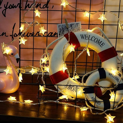 2-Pack Christmas String Lights, 10ft 20 LED Waterproof Twinkle Lights