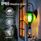 Backyard Solar Hanging Lanterns, Metal Backyard Decor