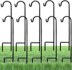 Heavy-Duty Shepherd's Hooks 10-Pack, 35" Garden
