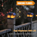 6-Pack Pole Lantern for Outdoor Posts, Waterproof