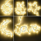 16ft Christmas LED String Lights, Waterproof Timer Lights