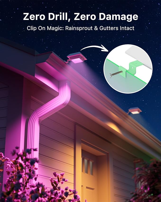 Solar Fence Lights, Waterproof LED