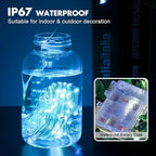 120 LED Christmas Twinkle Lights, 39ft Waterproof for Patio