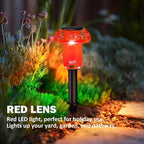 Red Solar Pathway Lights 4-Pack, Walkway LED