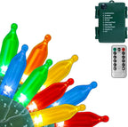 100 LED Christmas Fairy Lights, Remote & Timer Waterproof