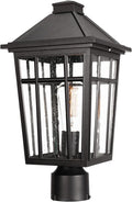 Solar Post Cap Lights, Black Waterproof