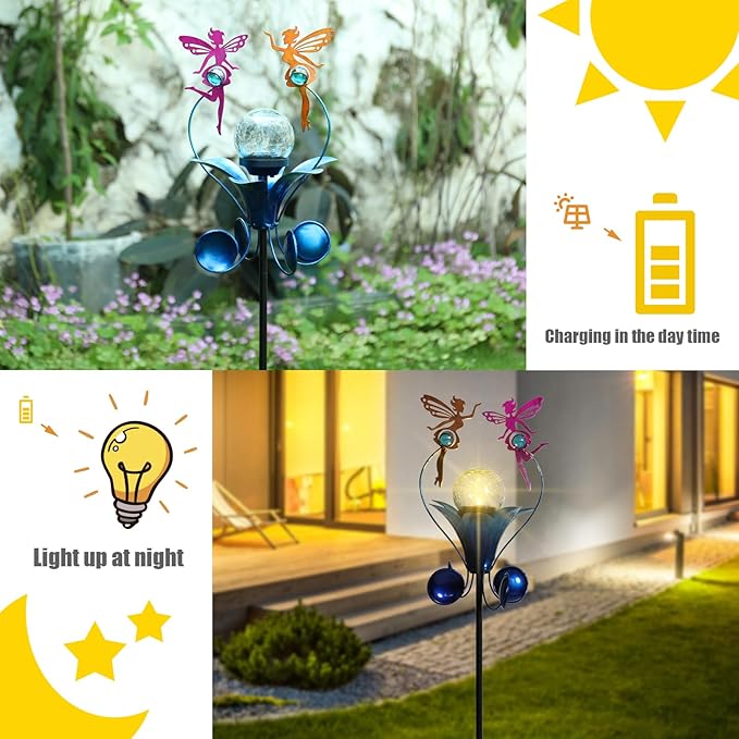 Solar Pathway Lights, Waterproof LED Driveway Lights