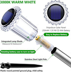 10-Pack Solar Pathway Lights, Waterproof LED Walkway Lights