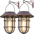 Solar Backyard Lanterns 2-Pack, Backyard Hanging LED Decor