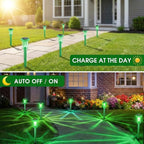 10-Pack Solar Landscape Lights for Driveway