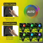 RGB Color-Changing Solar Spotlights, Waterproof Wall LED