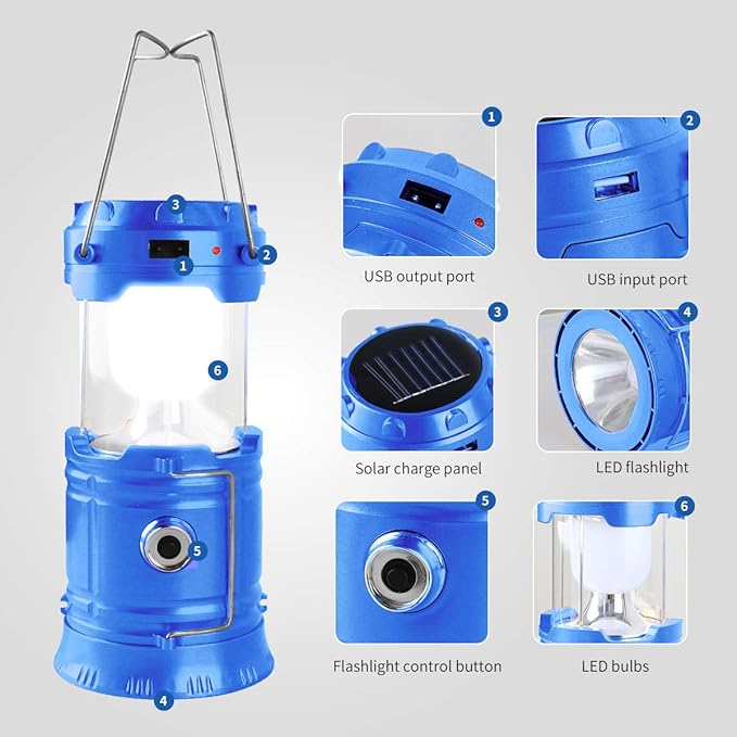 Portable Rechargeable Lantern, Emergency LED