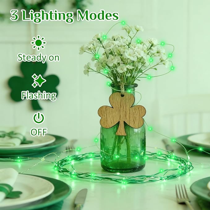 Christmas Fairy Lights 4-Pack, 16ft 50 LED Battery Twinkle Lights
