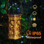 Butterfly Solar Lantern Set, Elegant Patio Lighting
