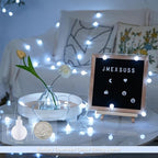 Outdoor String Lights, 33ft White Waterproof LED